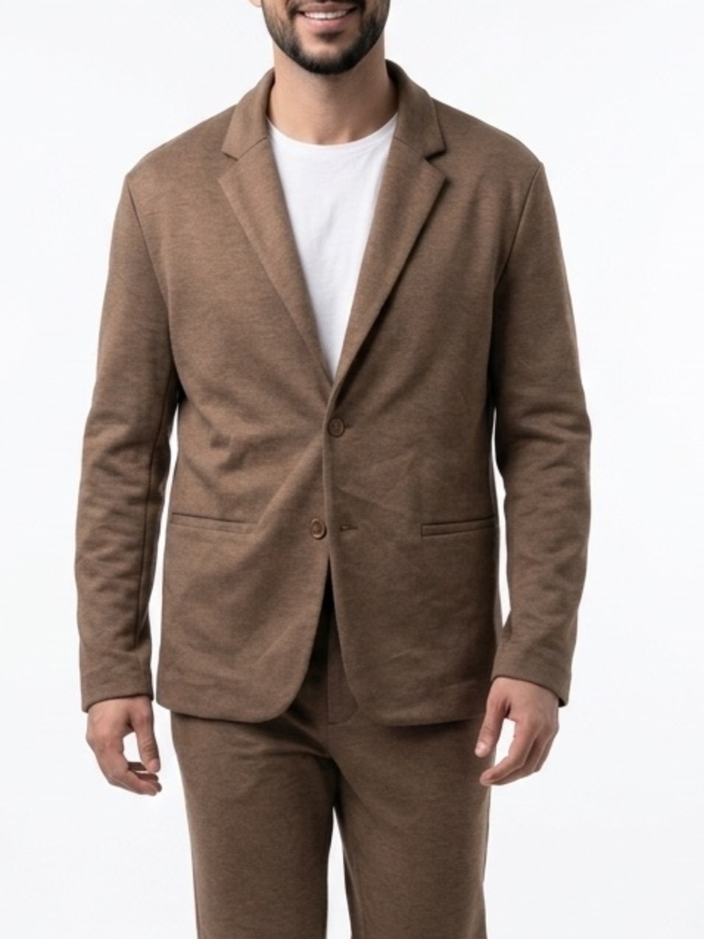 NWT STYLUS x Ladarius Brown Sport Coat - Two-Button Casual Blazer sz Lg